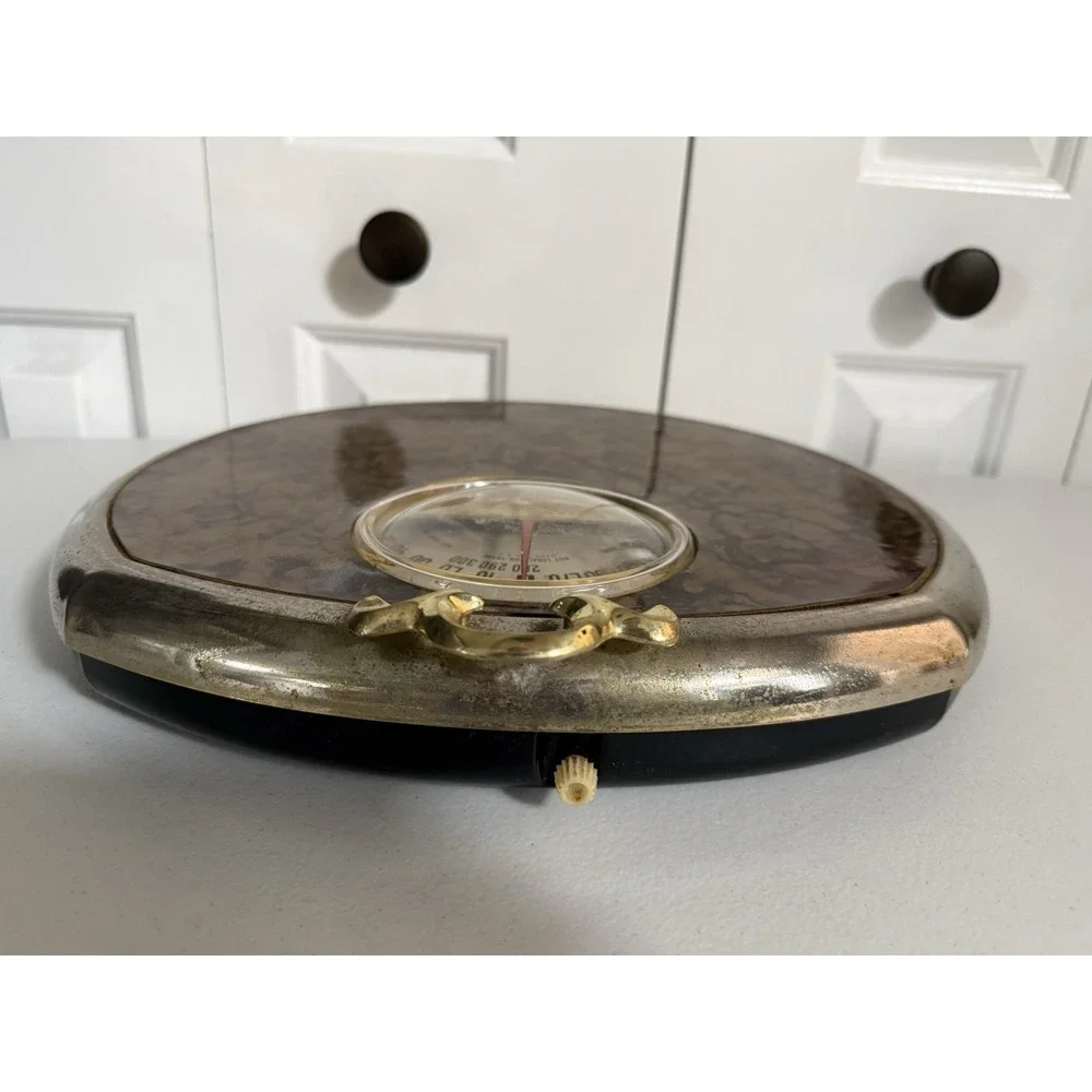 Vintage Hanson Bathroom Floor Scale Royal Copper‎ Marble Design Heavy Duty Steel